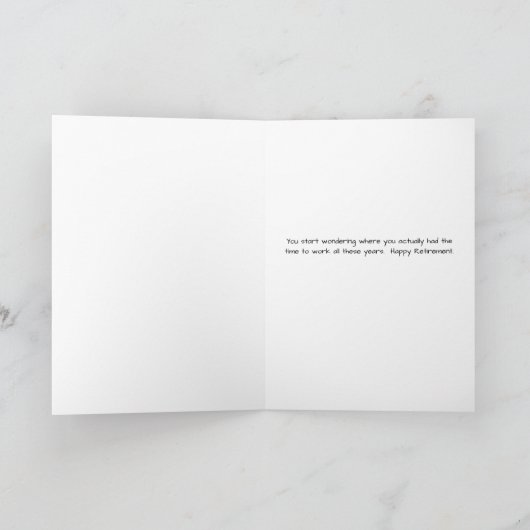 Blühende Rentenkarte in Blau mit Blume Karte (Innenseite)