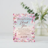 Blühende Romantik - Brautparty Dankeskarte (Stehend Vorderseite)