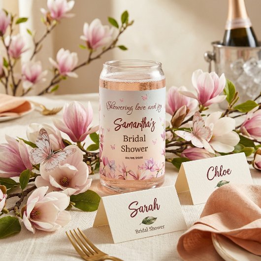 Blühende Romantik - Brautparty Dosenglas
