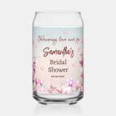 Blühende Romantik - Brautparty Dosenglas (Rückseite)