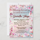 Blühende Romantik - Brautparty Einladung (Vorderseite)
