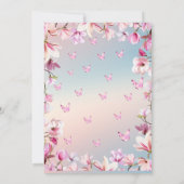 Blühende Romantik - Brautparty Einladung (Rückseite)