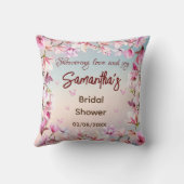 Blühende Romantik - Brautparty Kissen (Rückseite)