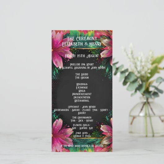 Blühende Romantik: Ein Blumenthema (Stehend Vorderseite)