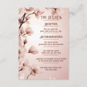 Blühende Romantik: Ein Blumenthema Begleitkarte (Vorderseite)