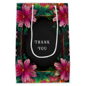 Blühende Romantik: Ein Blumenthema Mittlere Geschenktüte (Rückseite)