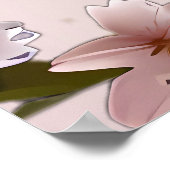 Blühende Romantik: Ein Blumenthema Poster (Ecke)