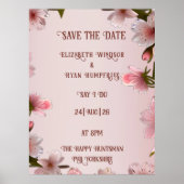 Blühende Romantik: Ein Blumenthema Poster (Vorne)