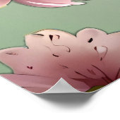 Blühende Romantik: Ein Blumenthema Poster (Ecke)