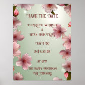 Blühende Romantik: Ein Blumenthema Poster (Vorne)