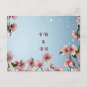 Blühende Romantik: Ein Blumenthema Postkarte (Rückseite)