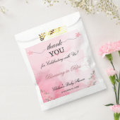Blühende rosa Aquarellkunst Danke Babydusche Geschenktütchen (Versiegelt)