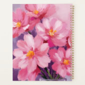 Blühende rosa Blütenblätter | Blumenmalerei Aquare Planer (Rückseite)