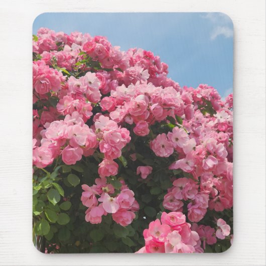 Blühende rosa Kaskade Mousepad (Vorne)