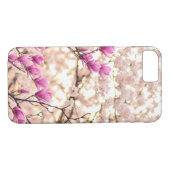 Blühende rosa Lila Magnolias-Frühlingsszene Blume Case-Mate iPhone Hülle (Rückseite (Horizontal))