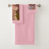 Blühende rosa Lilien Badhandtuch Set (Insitu)