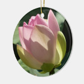 Blühende Rosa Lotus Blume Sommer Keramik Ornament (Links)