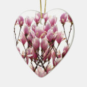 Blühende rosa Magnolias-Frühlingsstimmung in der B Keramik Ornament (Links)