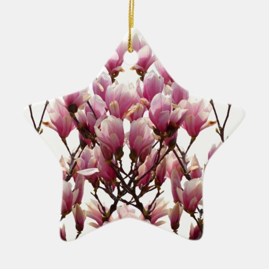 Blühende rosa Magnolias-Frühlingsstimmung in der B Keramikornament (Vorne)