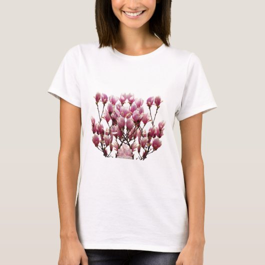 Blühende rosa Magnolias-Frühlingsstimmung in der B T-Shirt (Vorderseite)