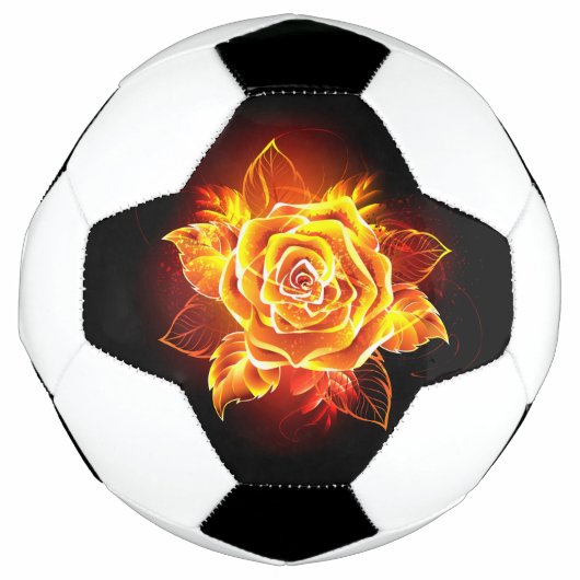 Blühende Rose Fußball (Vorderseite)