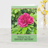 Blühende Rose - Geburtstagskarte Karte (Gelbe Blume)