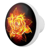 Blühende Rose Keramikknauf (Rechts)