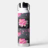 Blühende Rose KI-Kunst Trinkflasche (Vorderseite)