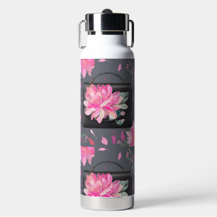 Blühende Rose KI-Kunst Trinkflasche