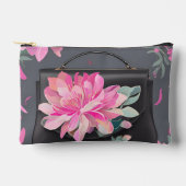 Blühende Rose KI-Kunst Zubehörtasche (Vorderseite)