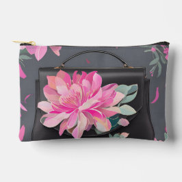 Blühende Rose KI-Kunst Zubehörtasche