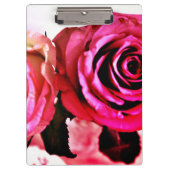 Blühende Rose Klemmbrett (Vorderseite)