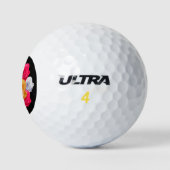 Blühende Rose Motif Golf Balls Golfball (Logo)