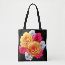Blühende Rose Motif Tote Bag Tasche