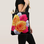 Blühende Rose Motif Tote Bag Tasche (Von Nahem)