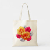 Blühende Rose Motif Tote Bag Tragetasche (Rückseite)