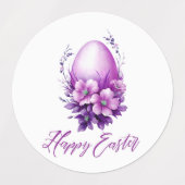 Blühende Rose Ostereier Etiketten (Design 2)