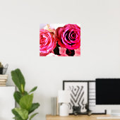 Blühende Rose Poster (Heimbüro)