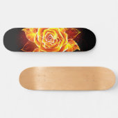 Blühende Rose Skateboard (Horizontal)