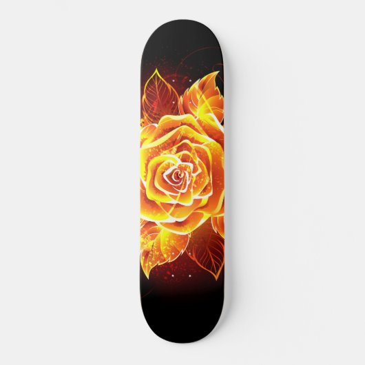 Blühende Rose Skateboard (Vorderseite)