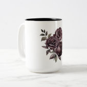Blühende Rose Tasse (Vorderseite Links)