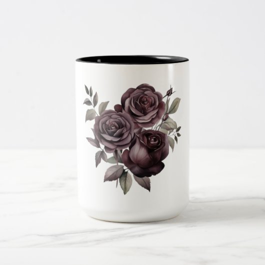 Blühende Rose Tasse (Mittel)