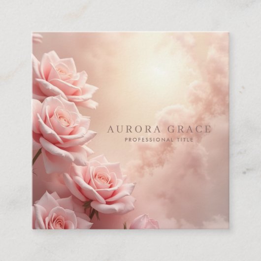 Blühende Rose Telefonnummerkarte (Vorderseite)