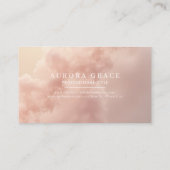 Blühende Rose Visitenkarte (Rückseite)