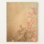 Blühende Rose Zweig Rosa Gold Vintag Planer (Rückseite)