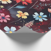 Blühende Rosen Geschenkpapier (Ecke)