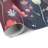 Blühende Rosen Geschenkpapier (Rolleneckpunkt)
