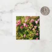 Blühende Rosen Mitteilungskarte (Vorderseite/Rückseite Beispiel)