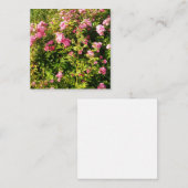 Blühende Rosen Mitteilungskarte (Vorne/Hinten)