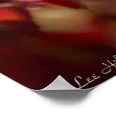 Blühende Rot-Orange Herbst Blätter Poster (Ecke)